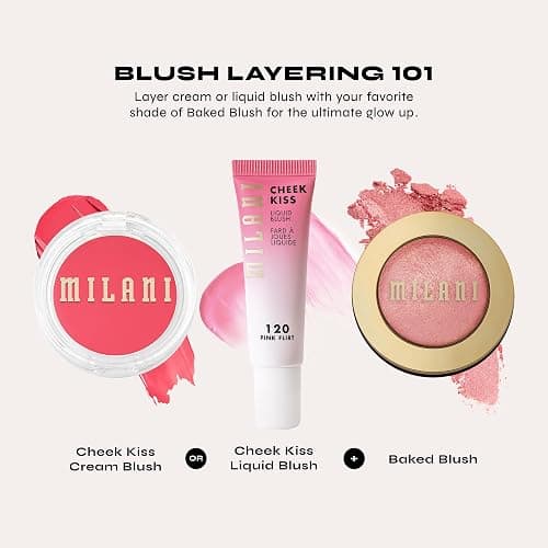 Milani Rose Blush, Powder Blush for Cheeks, Cruelty Free Makeup - Shape, Contour & Highlight Face for a Natural Matte Finish -Wild Rose thumbnail 6