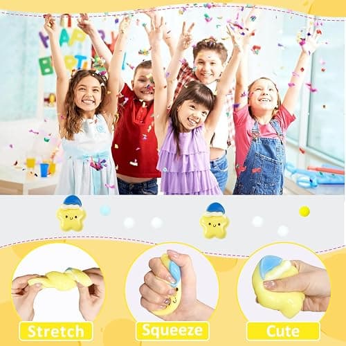 Taba Squishy Star, Silicone Squeeze Toy for Stress Relief, Cute Kawaii Squeeze Toys for Adults & Kid, Stress Relief Toys, Birthday Party, Anniversary, Holiday Stress-Relieving Gift thumbnail 4