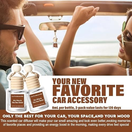 HoogaLife Car Air Freshener Hanging 2 Pack - Hotel Collection Diffuser Oil Inspired by M.y Way & The 0ne Hotel - NO.1000 Fragrance Oil, Car Fresheners for Women Made in USA (082) thumbnail 3