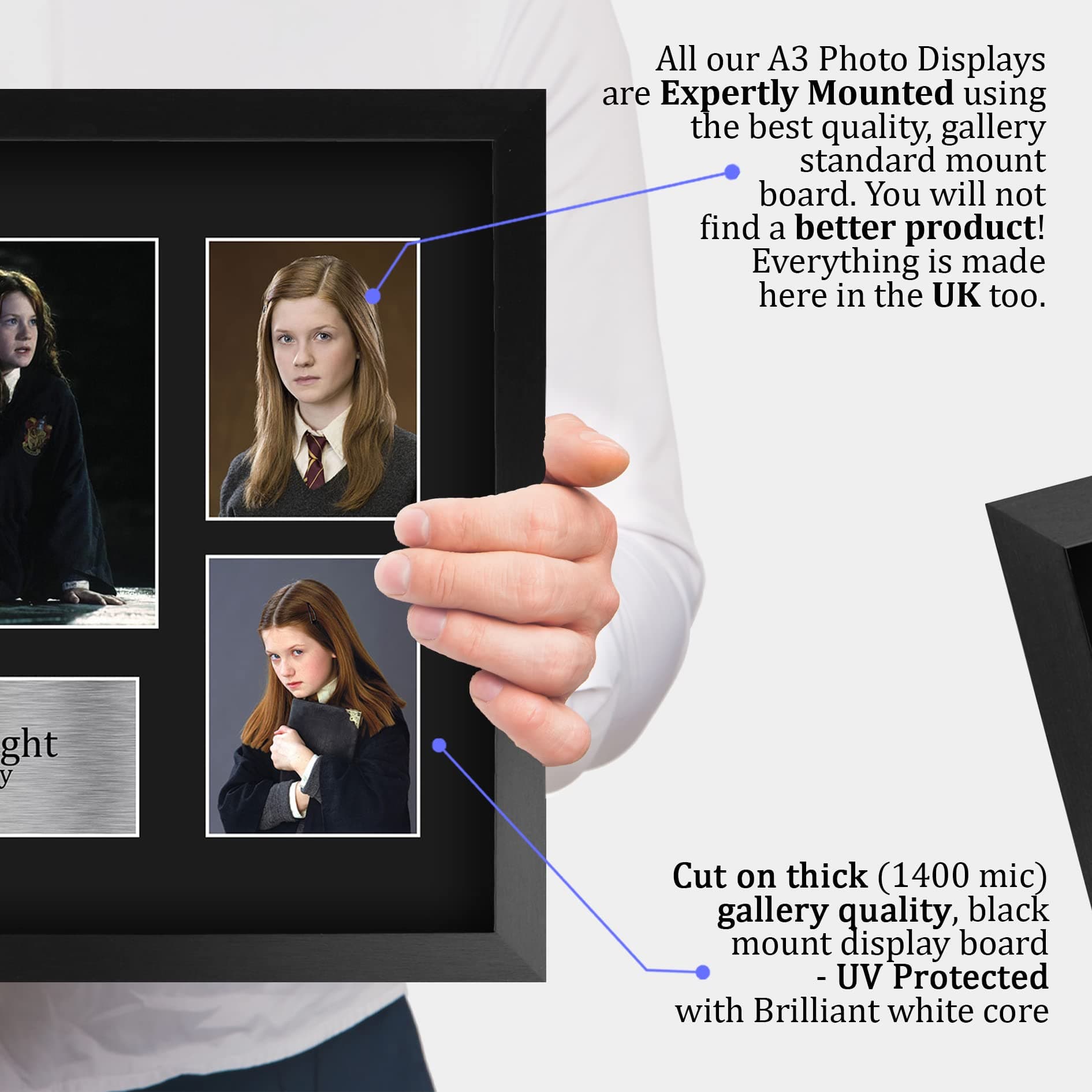 HWC Trading FR A3 Bonnie Wright Harry Potter Ginny Weasley Gifts Printed Signed Autograph Picture Display for Movie Memorabilia Fans - A3 Framed thumbnail 4
