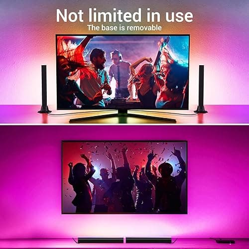 velted RGB Light Bar, Music Sync RGB IC LED Lights Bars, USB Powered Ambient Lighting, Remote Control Color Changing Gaming TV Backlight, 8 Dynamic Modes for PC Room Monitor Desk thumbnail 8