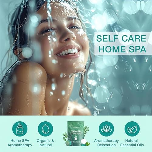 Shower Steamers Aromatherapy - 18 Pack Shower Bombs Birthday Christmas Gifts for Women Men, Eucalyptus for Shower, Nasal Relief,Self Care Spa Gifts for Women - Eucalyptus & Mint thumbnail 3