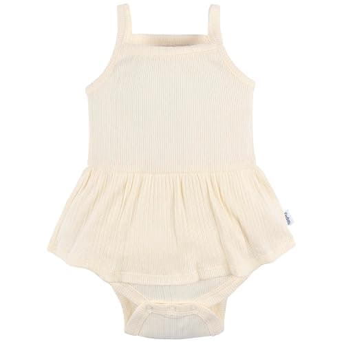 Gerber Baby Girls Multi-Pack Sleeveless Onesies Bodysuit thumbnail 3