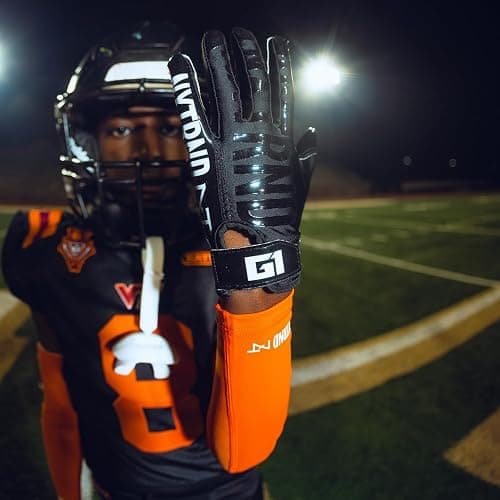 Nxtrnd G1 Youth Football Gloves, Kids Sticky Receiver Gloves thumbnail 6