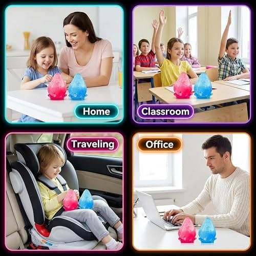 Water Drop Squeeze Squishies, Dream Squishy Drop Squishy Stress Ball, Soft Fidget Stress Ball, 2026 New Slow Rise Relief Fidget Sensory for Anxiety Stress Easter Party Favors (Pink) thumbnail 5