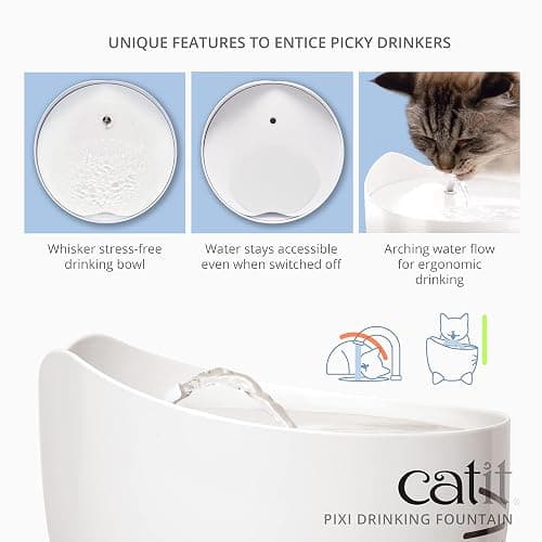 Catit Pixi Fontaine à Eau pour Chat 2,5 L Rose thumbnail 4