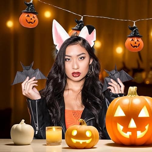 hbbhml Handmade Animal Fur Wolf Fox Ears Headband Cosplay Headwear Hair Hoop Head Accessories for Halloween Party thumbnail 3