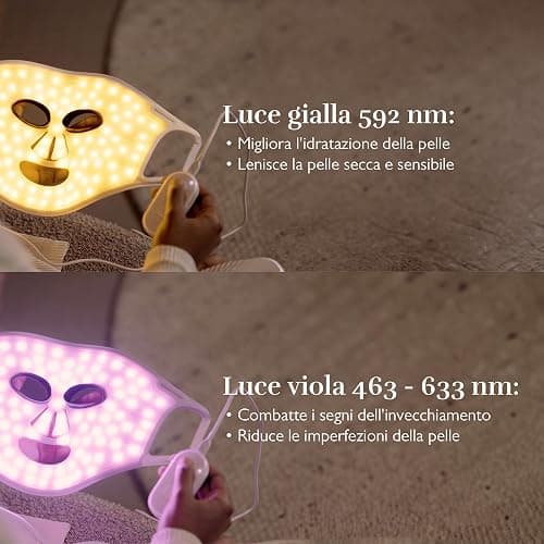 Silk'n Maschera LED viso I LED Face Mask 100 I Maschera per la cura del viso con tecnologia luce LED I senza fili, in silicone, 100 LED thumbnail 7