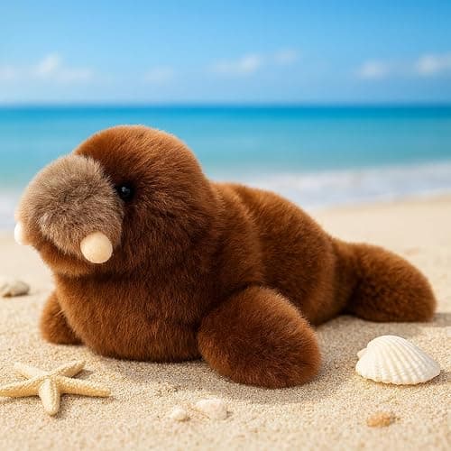 Mushymallow Adorable Walrus Stuffed Animal Soft Plush Birthday Gift for Kid | Cute Plush Toy Pocket-Sized Stuffed Walrus for Boys Girls Adults Christmas Birthday Gifts Desk Decor Magnetic Fridge Magnet thumbnail 8