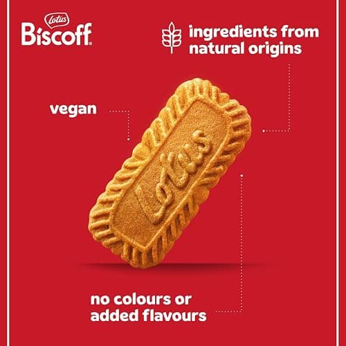 Lotus Biscoff Caramelised Biscuits, 300 Individually Wrapped Packs, Vegan | Caramelised biscuits with ingredients from natural origin, no added colors - 1,875kg - Perfect for offices, cafés & events thumbnail 5