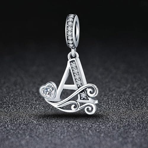 XOYOYZU Silver Letter Charm Fit for Pandora Charms Bracelet Alphabet Initial Dangle Charms Beads Jewelry Gifts for Women thumbnail 4