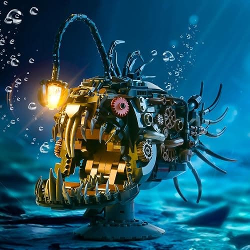 XITALAXU Mechanical Fish Building Sets,Ocean Animal Collection Toy,Adults Home or Office Decor,STEM Building Gift for Teens Boys and Girls 8-14 (1038PCS) thumbnail 2
