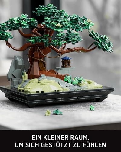 Nifeliz CHAN Bonsai Tree Klemmbausteine, Kunstpflanze Modell für die Ausstellung im Haus oder Büro, eine ideale für Naturliebhabers (733 Teile, NF10322) | Künstliches Pflanzenmodell für Schreibtisch oder Heimdekoration, friedliche Geschenkidee für Erwachsene und Naturliebhaber thumbnail 5