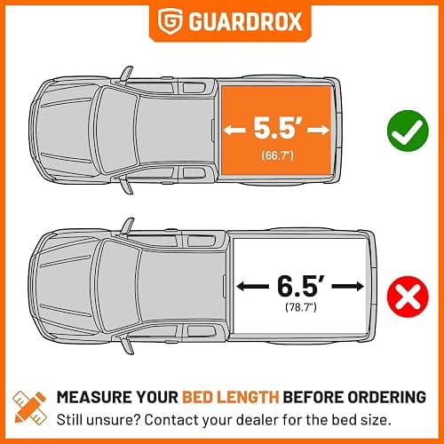LX5 Low Profile Flip Up Truck Bed Cover for 22-26 Toyota Tundra 5.5ft (67") | Scratch& Weather Resistant FRP Panels, Aluminum Alloy Frame, Flip-Up Design Provides Full Bed Access, No-Drill Installation thumbnail 2