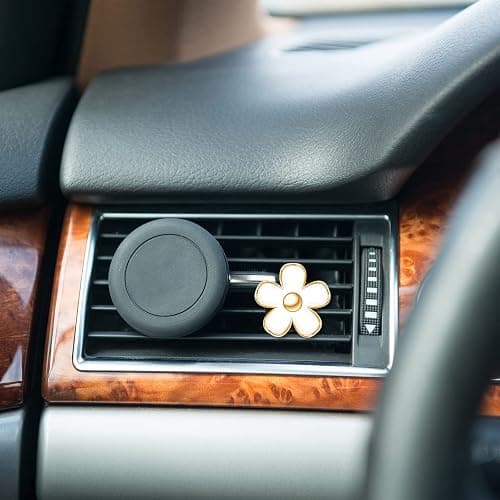 Frienda 6 Pcs Daisy Flower Air Vent Clip Accessories Air Conditioning Outlet Clip Car Air Freshener Dashboard Accessories Charm Car Inter Decor(3 cm, 3.3 cm,Red, Pink, White) thumbnail 7