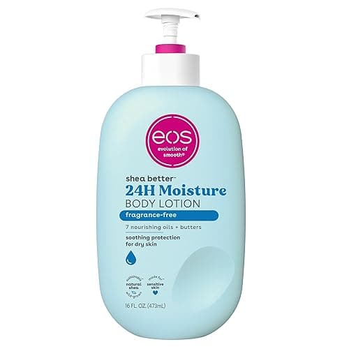 eos Shea Better Body Lotion- Fragrance Free, 24-Hour Hydration Skin Care, 16 fl oz - Fragrance Free - 16 Fl Oz (Pack of 1) - Image 1