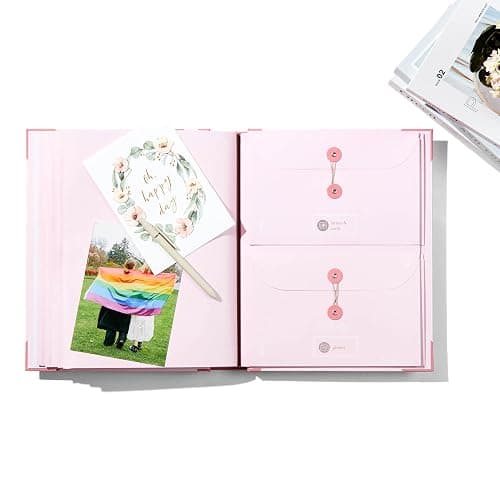 The Folio® Important Document Organizer by Savor | Binder with Guided Labels, Acid-Free File Folder Organizer with 10 Pockets, Document Holder for Home Records, Legal and Medical Papers (Pink) thumbnail 4