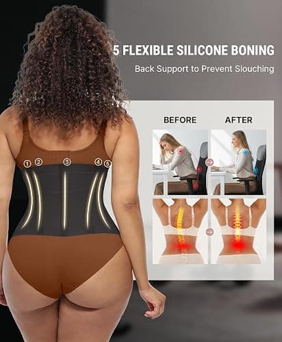 FeelinGirl Waist Trainer Belt Waist Cincher Trimmer Ab Belt Tummy Control Body Shaper with Triple Wrap Women and Men thumbnail 4