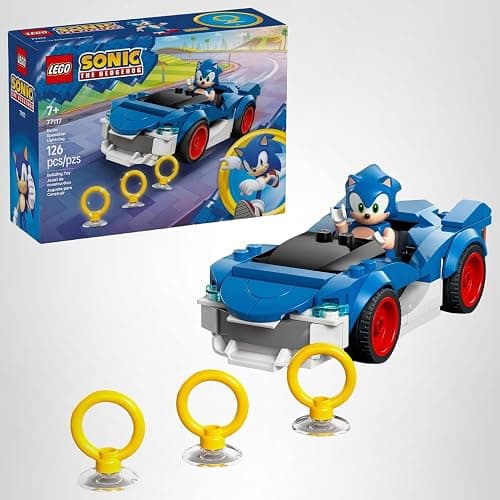 LEGO Sonic The Hedgehog Sonic: Speedster Lightning Race Car Toy for Boys & Girls - Toy Building Set W/Minifigure for Kids & Gamers, Ages 7+ - Gift Idea for Birthdays - 77117 thumbnail 7