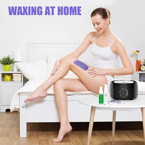 TIKESI Waxing Kit - Wax Warmer for Hair Removal, Hard Wax Kit with 14oz 5 Bags Hard Wax Beans for Full Body, Legs, Face, Eyebrows, Bikini, Brazilian Waxing Kit for Women Men thumbnail 7