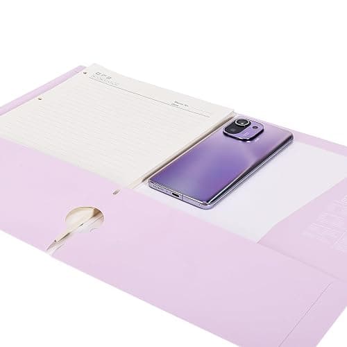 Mr. Pen- 4-Pocket Folders, 4 Pack, 12.5" x 9.5", Pastel Colors, Tear-Resistant Paper Folders with Pockets 3 Holes Punched, High Capacity, Includes Rulers and Conversion Charts for Binder Organization thumbnail 9