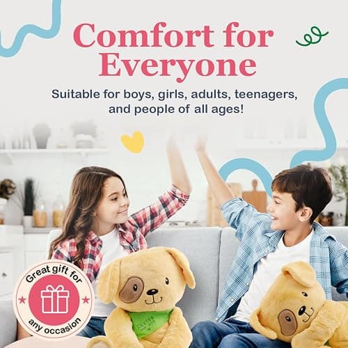 Lilly's Love Weighted Stuffed Animal, 5lb | Sensory Plush for Kids & Adults | Machine Washable Plushie w/Removable Inner | Calming Weighted Stuffed Animal for Anxiety, Dexter The Dog thumbnail 3