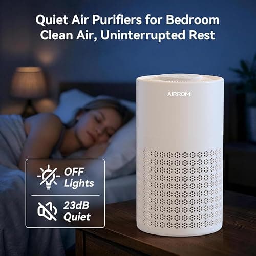 AIRROMI Air Purifier for Bedroom with A2001 Creamy Beige thumbnail 6