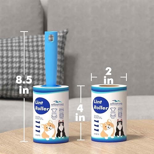 Lint Rollers for Pet Hair Extra Sticky, 800 Sheets Mega Value Set Lint Rollers for Pet Hair Removal, Dog and Cat Lint Remover for Clothes, Furniture, Carpet thumbnail 4