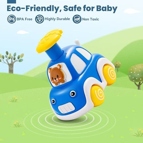 Press and Go Car Toys for Toddlers 1-3, 4 Pack Animal Baby Car Toys for 1 2 Year Old Boy, Push Go Friction Vehicle Toys for Infants 6-9-12-18 Months, One First Birthday Gifts for Boys Girls thumbnail 4
