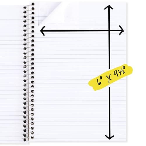 Five Star Spiral Notebook, 2 Subject, College Ruled Paper, 6" x 9-1/2", 80 Sheets, Fights Ink Bleed, Water Resistant Cover, Amethyst Purple (840029CF1-ECM) thumbnail 3