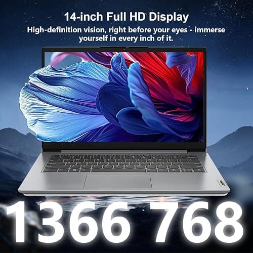 Lenovo IdeaPad 1 Everyday Laptop, 14" HD Display, 8GB RAM, 384GB Storage(128GB eMMC + 256GB PCIe), 1 Yr Office 365 Included, Intel Core Processor, Win 11 Home, Bundle with Thunderobot Wireless Mouse thumbnail 4