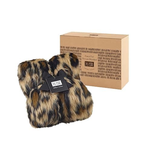 Hyde Lane Faux Fur Throw Blanket, Luxury Fluffy Leopard Blankets for Home Couch Sofa, Fuzzy Plush Animal Coat Color Throws for Decoration, Gift for Women, 50x60 thumbnail 6