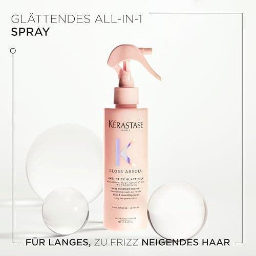 Kérastase Gloss Absolu Anti-Frizz Glaze Milk, All-in-1-Pflegespray für langes, zu Frizz neigendes Haar, Mit Hyaluronsäure, Glykolsäure und Wildrosenöl, Hitzeschutz bis zu 230 °C thumbnail 2