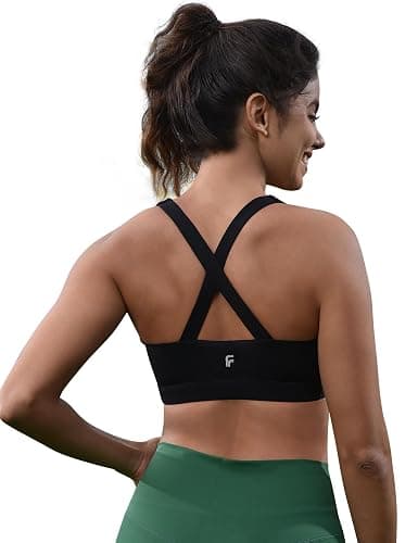 FUNMIRTH High Impact Sports Bras for Women, High Support Molded Cup Crisscross Back Workout Yoga Top - Image 1