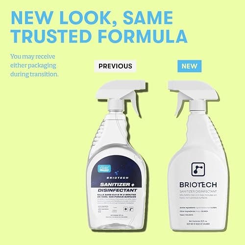 BRIOTECH Sanitizer Disinfectant Hypochlorous, Nursery, 1 Gallon Refill | Kill 99.99% of viruses, bacteria, control mold, eliminate odor, gentle for nursery, play rooms, food contact surfaces thumbnail 5
