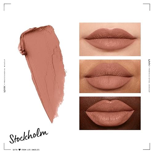 NYX PROFESSIONAL MAKEUP Soft Matte Lip Cream, Lightweight Liquid Lipstick - Stockholm (Mid-Tone Beige Pink) thumbnail 3