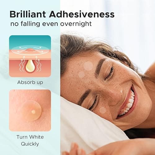TKTK Pimple Patch Acne Patch, 4 Sizes 560 Patches Acne Absorbing Cover Patch, Hydrocolloid Invisible Acne Patches For Face Zit Patch Acne Dots Tea Tree, Calendula Oil - 4 Pack thumbnail 4