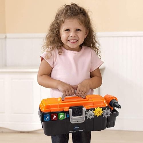 VTech Drill and Learn Toolbox , Orange thumbnail 2