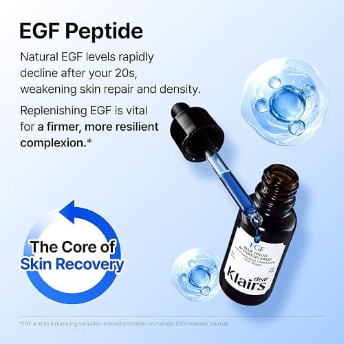 DearKlairs Korean EGF Serum – Blue Youth Activating Drop with EGF Peptides and Guaiazulene, Repairing Serum for Redness and Blemish-prone Skin, Visibly Fades Post-Blemish Marks, 0.33 Fl Oz thumbnail 6