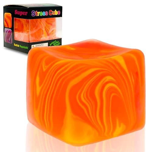 Slow Rising Stress Cube , Dough Stress Balls Soft Fidget Squishy Toys for Anxiety Relief, Pull Stretch Classroom Prize Party Favors Toys for Kids - Image 1