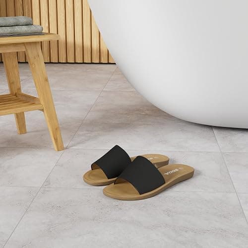 Soda Shoes Efron-S Women Flip Flops Basic Plain Slippers Slip On Sandals Slides Casual Peep Toe Beach thumbnail 2