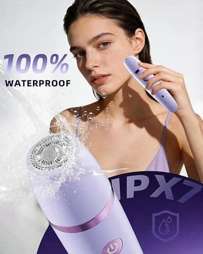 Ufree Bikini Trimmer Electric Razors for Women, Ceramic Blade Body Hair Trimmer, IPX7 Waterproof Rechargeable Lady Shaver, Personal Groomer for Legs & Pubic Hair, Gifts for Women, Purple thumbnail 6