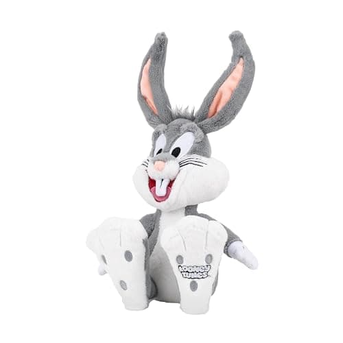Jazwares Warner Bros. Discovery Looney Tunes, 8-Inch Bugs Bunny Plush - Super-Soft and Huggable Plush Toy - Official Licensed Plush - for All Ages thumbnail 3