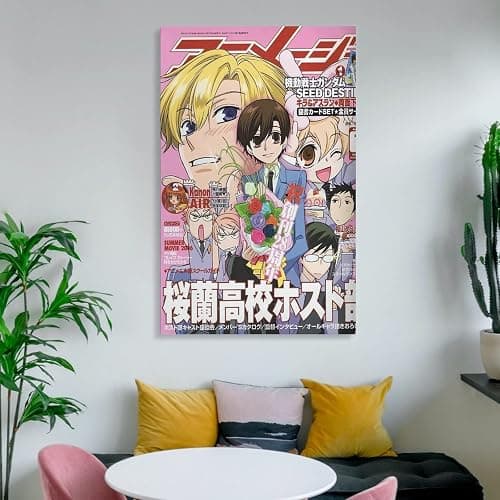 GUNKY Ouran High School Host Club Anime Poster Poster Cool Artworks Painting Wall Art Canvas Prints Hanging Picture Home Decor Posters Gift Idea 12x18inch(30x45cm) thumbnail 6