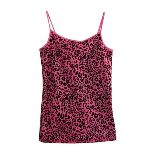 2000s Clothing for Women Emo Cheetah Print Top y2k Grunge Tank Tops Vintage Sleeveless Baby Tees Acubi Alt Clothes - Image 1