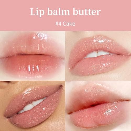 URQT 4PCS Summer Special Lip Butter Balm, Hydrating, Nourishing & Softening Lip Care with Natural Oils & Fruit Extracts, Long-Lasting Moisture, Non-Sticky Shine, Soften Dry Lips Lip Care (4PCS, 4) thumbnail 5