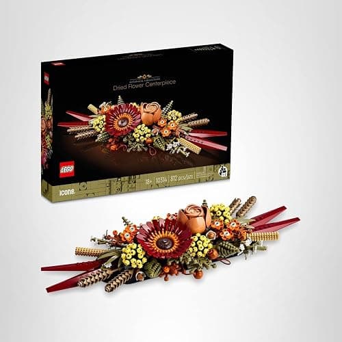 LEGO Icons Dried Flower Centerpiece Building Sets for Adults, Ages 18+ Years - Fall & Thanksgiving Decorations for Dinner Table or Mantel - 10314 thumbnail 7