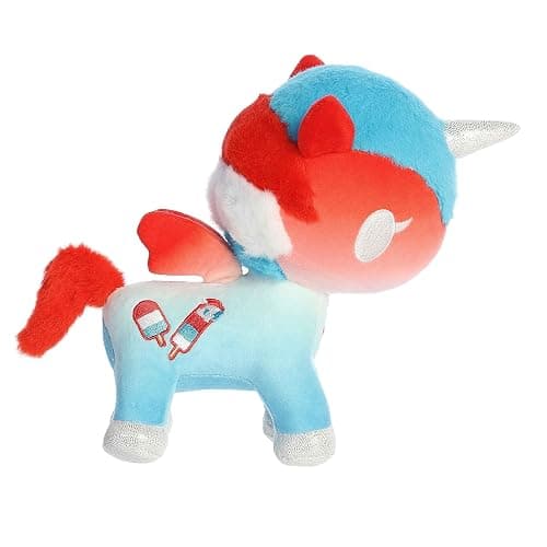 Aurora® Enchanting ©Tokidoki Frozen Treats Unicorno Summer Cicle Stuffed Animal - Decorative Plush with Colorful Design - Ideal Gift for Adults and Kids - Multicolor 8 Inches thumbnail 3