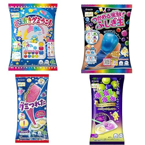Neruneru Colorful Peace Japaneese DIY Assortment 4pcs Kracie Children Snack Food Ninjapo - Image 1