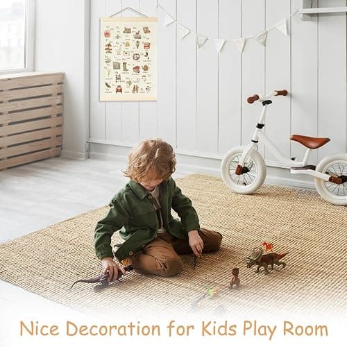 BirtDerr Woodland Nursery Decorations, Forest Nursery Decor, Boy Room Wall Decor, Jungle Decoration For Kids, strawberry, cottage, montessori, abc, school, homeschool thumbnail 7